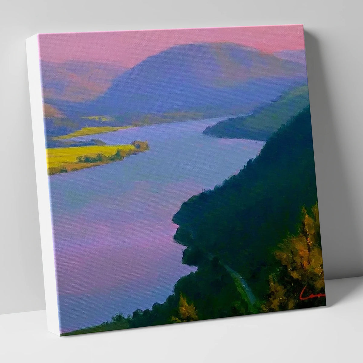 Vibrant Evening Over Bassenthwaite Lake lake district lake canvas wall art
