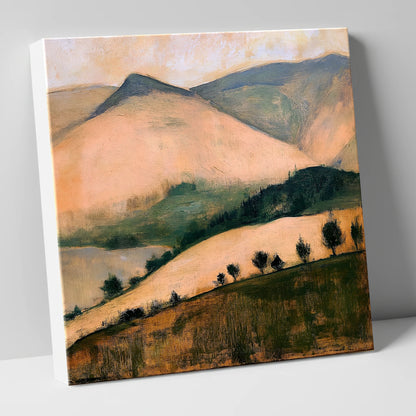 Sunlit Fells from the Summit lake district fell canvas wall art