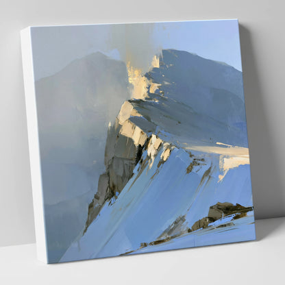 Misty Ridge in Golden Light lake district fell canvas wall art