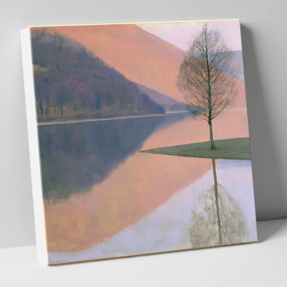 Bassenthwaite Lake Pastel Reflection lake district lake canvas wall art