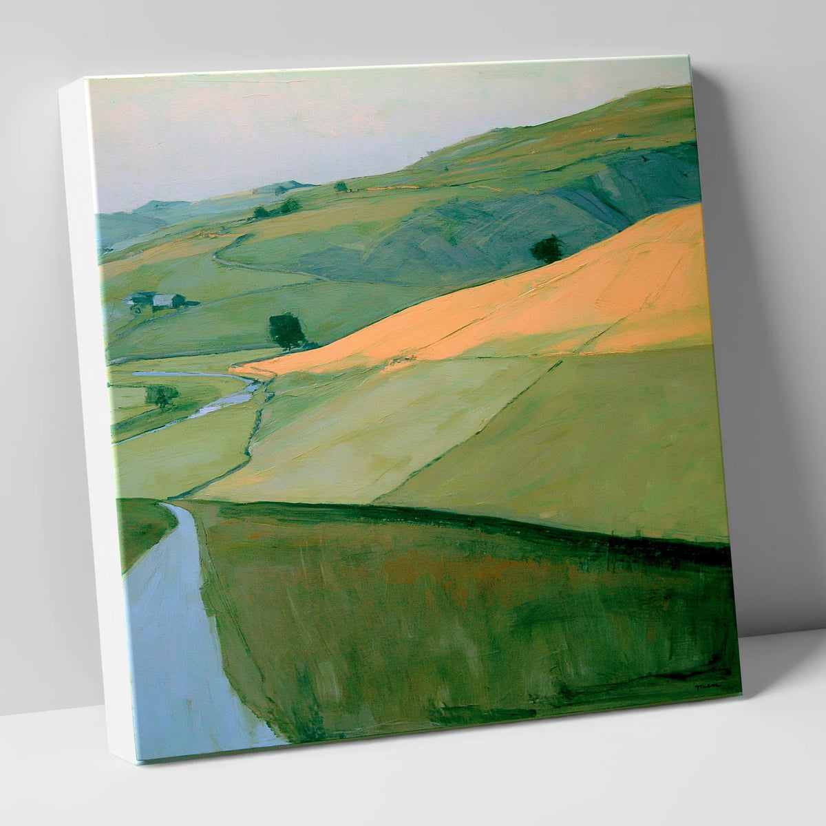 Evening Sun Across Lakeland Fells lake district sky canvas wall art