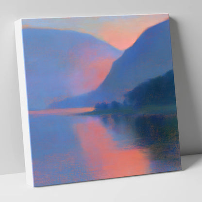 Twilight Lake and Indigo Fells lake district lake canvas wall art