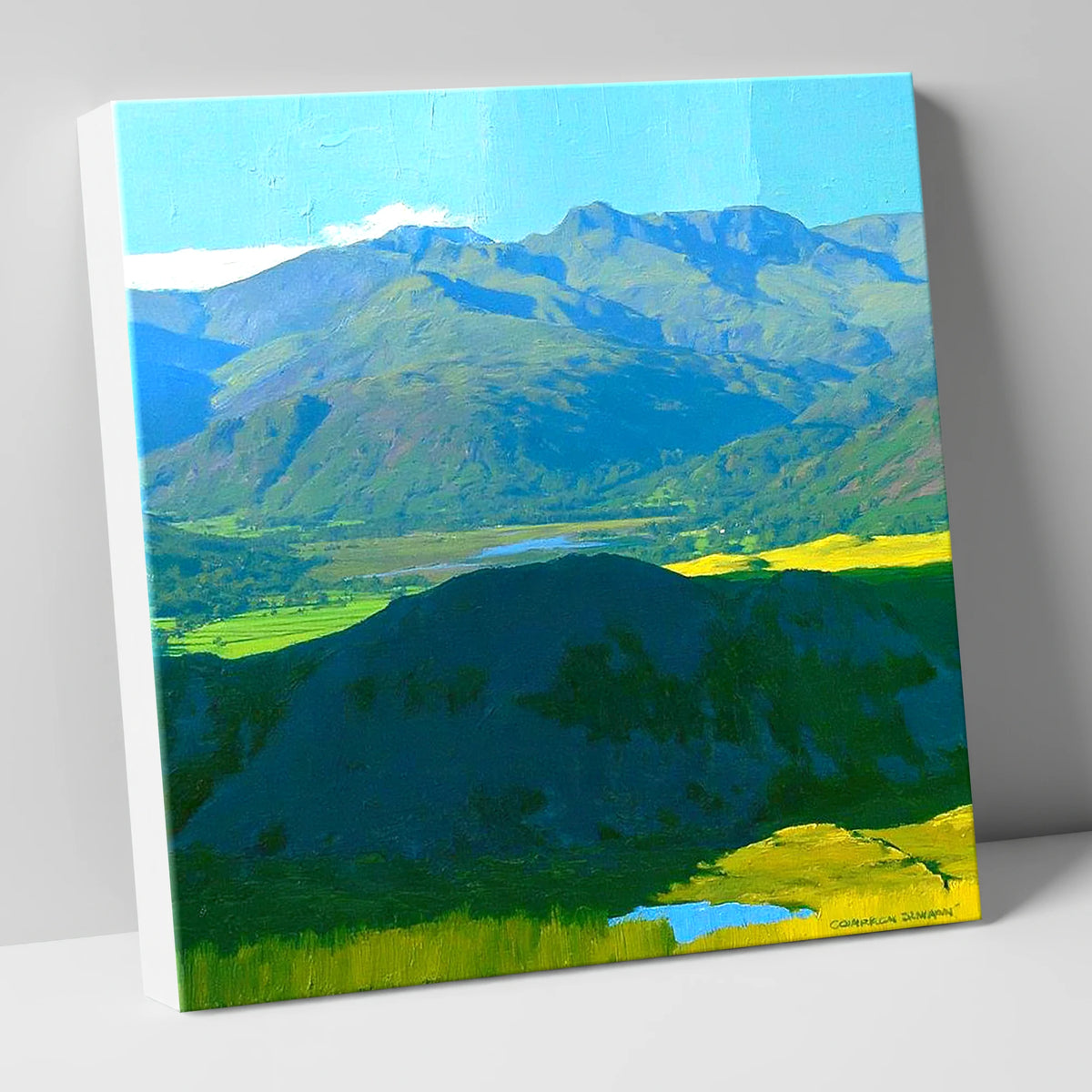 Lingmoor Fell Over Luminous Valley lake district fell canvas wall art