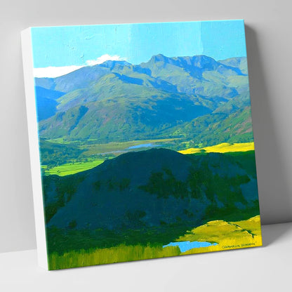 Lingmoor Fell Over Luminous Valley lake district fell canvas wall art