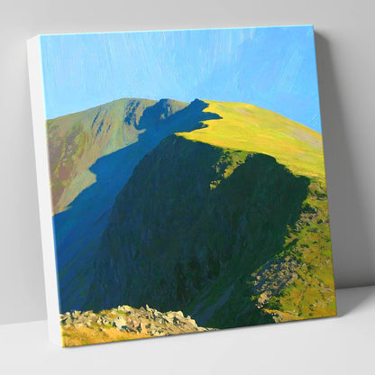 Sunlit Ridge on High Stile lake district fell canvas wall art