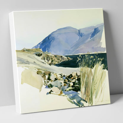Styhead Tarn and Blue Fells lake district fell canvas wall art