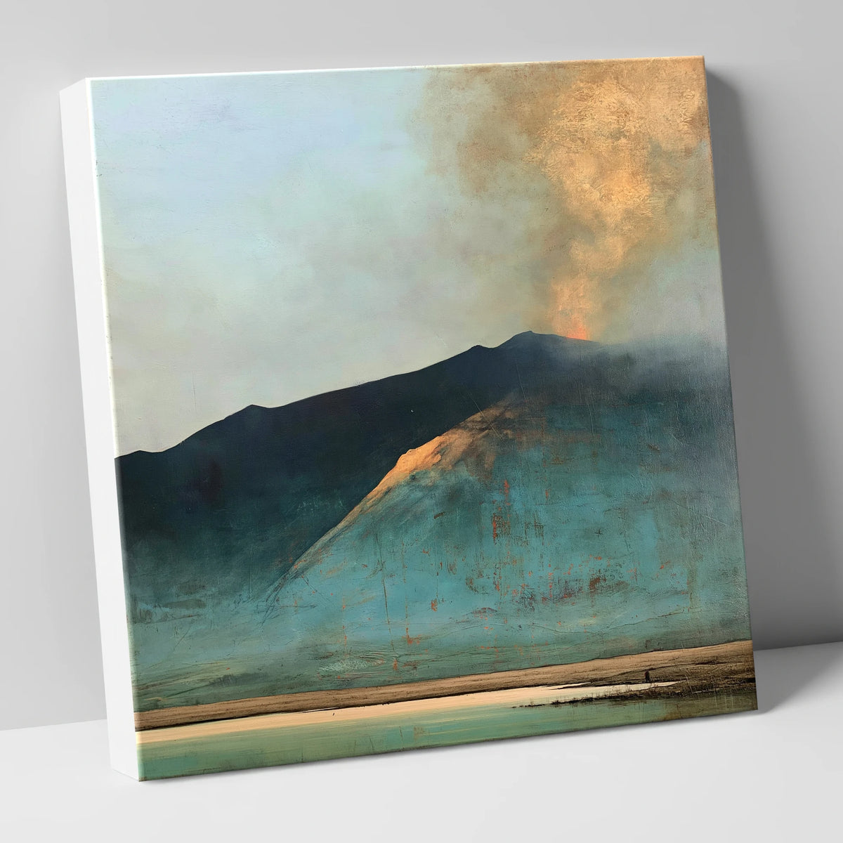Golden Light on Blencathra Ridge lake district fell canvas wall art