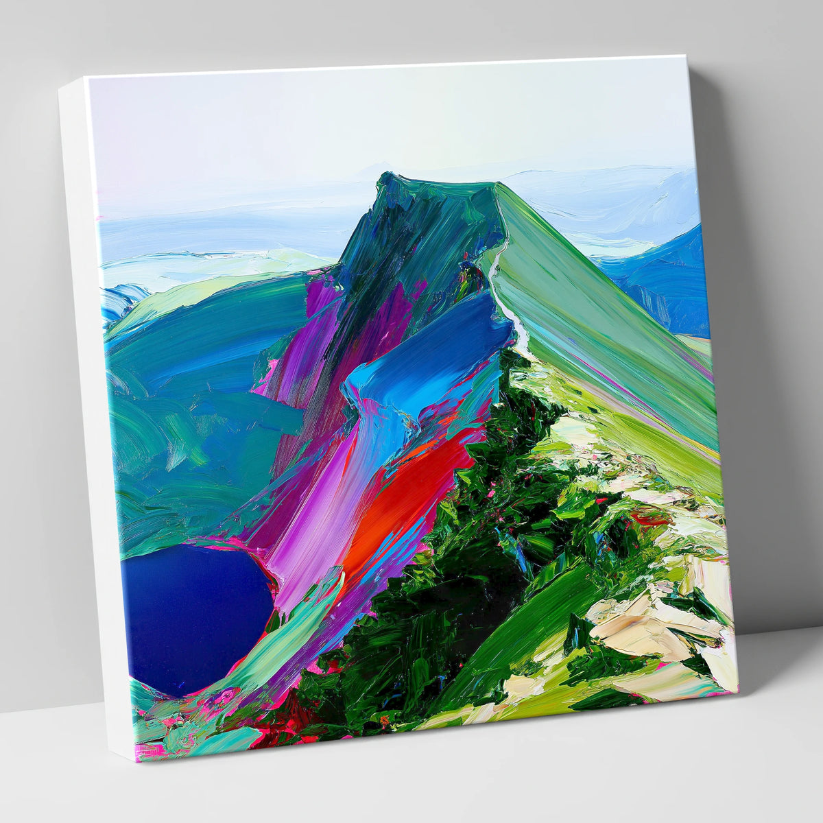 Vivid Striding Edge on Helvellyn lake district walking canvas wall art