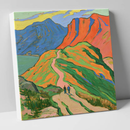 Bold Fells and Mountain Walkers lake district walking canvas wall art