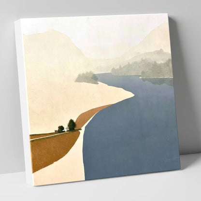 River Derwent Sweeping Shores lake district waterfall canvas wall art