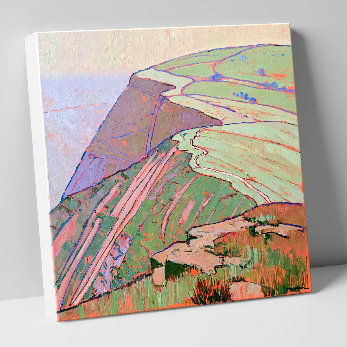 Mountain Ridge in Vivid Colour lake district fell canvas wall art