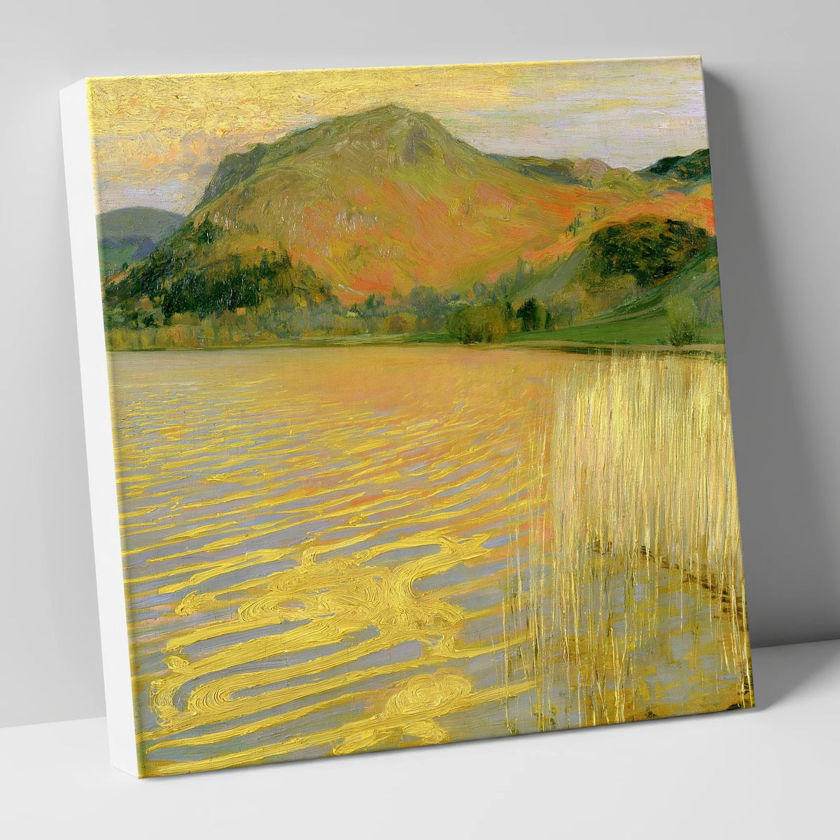 Grasmere in Golden Light lake district lake canvas wall art