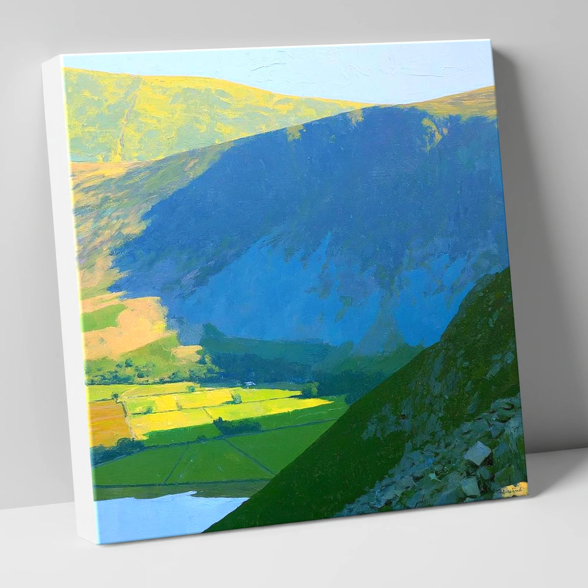 Arthur's Pike Sweeping Ridge Shadow lake district fell canvas wall art