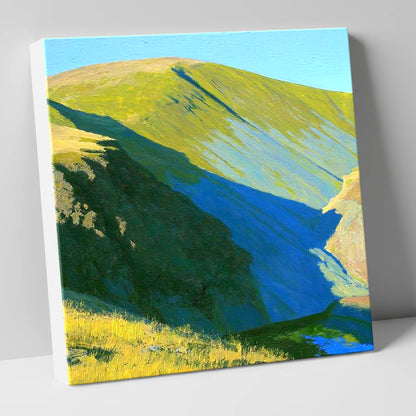 Sunlit Slopes of Stybarrow Dodd lake district fell canvas wall art