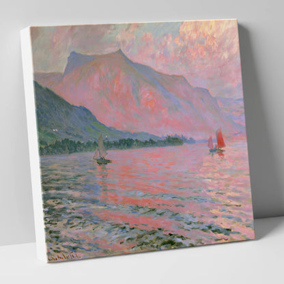 Sunset Sailboats on Windermere lake district lake canvas wall art