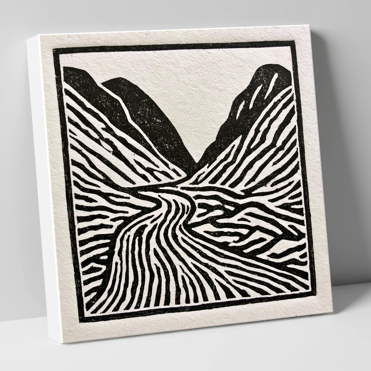 Monochrome Honister Pass Valley lake district valley canvas wall art