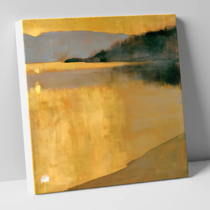 Golden Sunrise on the Lake lake district lake canvas wall art