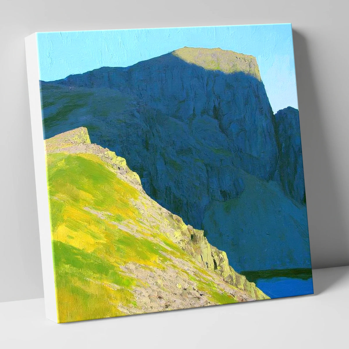 Sunlit Ridge Below Pillar Crags lake district fell canvas wall art