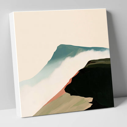 Mountain Ridge Above the Mist lake district fell canvas wall art
