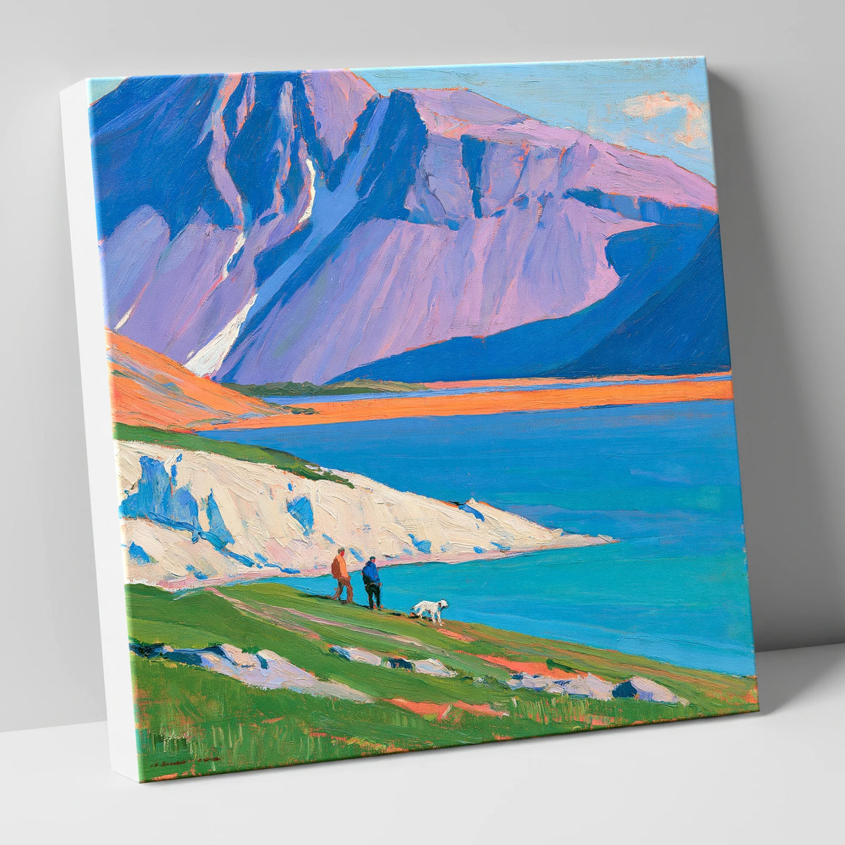 Vivid Wast Water Dog Walk gifts for dog walkers canvas wall art