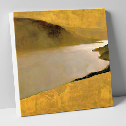 Golden Fells Above the Lake lake district lake canvas wall art