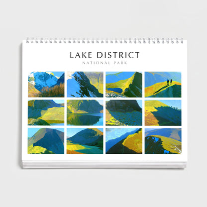 Daphne Morley 2027 wall calendar cover — all twelve monthly paintings