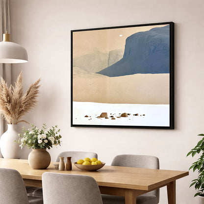 Scafell Pike Above White Plateau lake district fell wall art displayed in a dining room