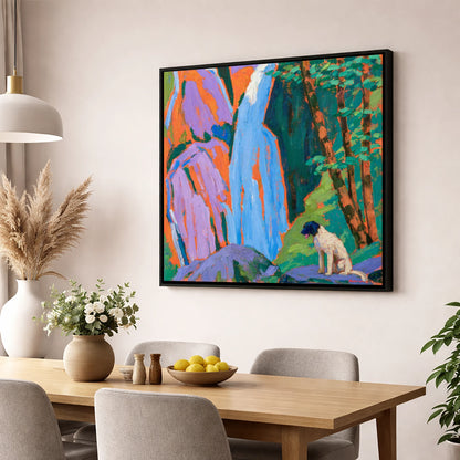 Vibrant Aira Force With Dog aira force wall art wall art displayed in a dining room