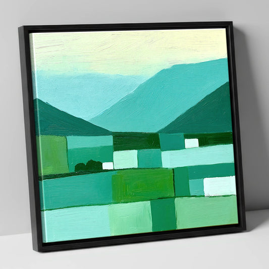 Storm Clouds Over Teal Fells lake district sky canvas wall art in black frame