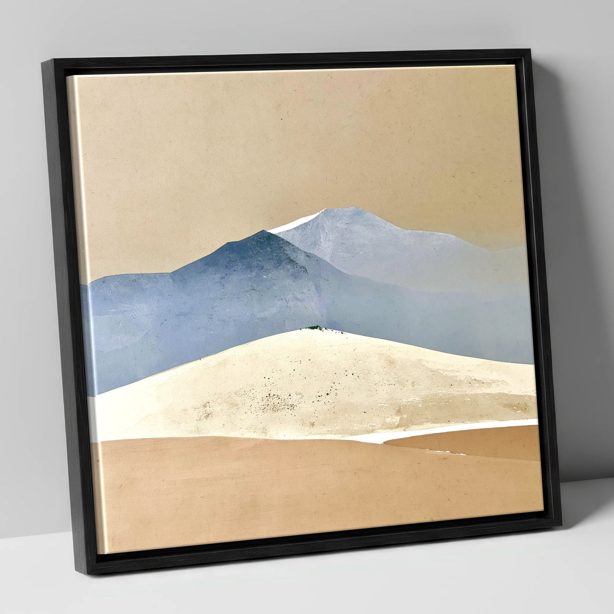 Slate Peaks and Ochre Fells lake district fell canvas wall art in black frame