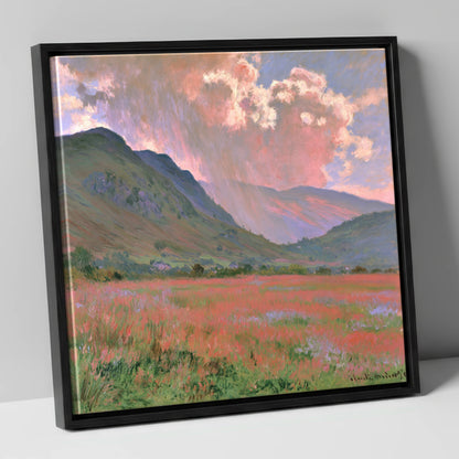 Radiant Storm Clouds Over Fells lake district sky canvas wall art in black frame