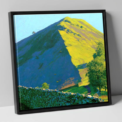Hartsop Dodd in Vibrant Light lake district fell canvas wall art in black frame