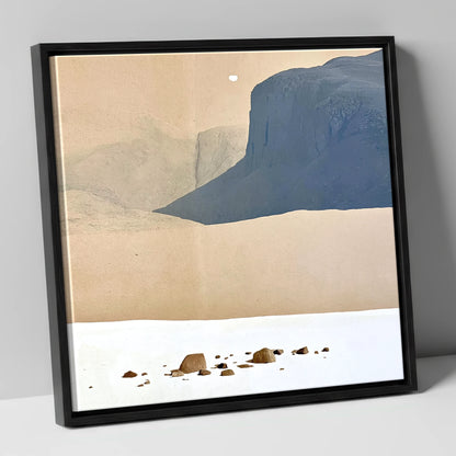 Scafell Pike Above White Plateau lake district fell canvas wall art in black frame