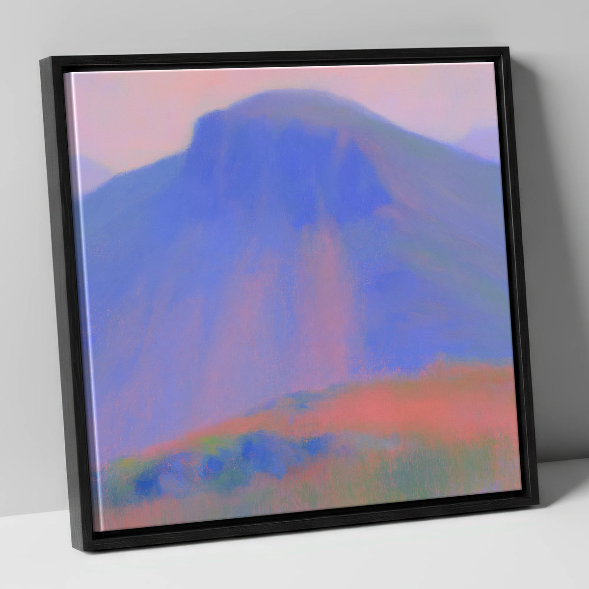 Great Gable at Twilight lake district fell canvas wall art in black frame