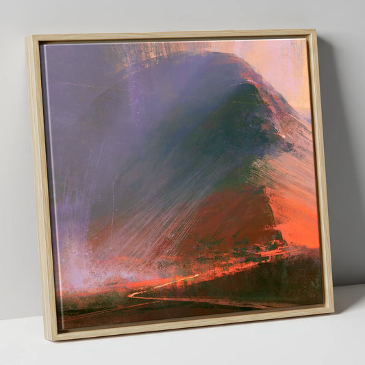 Great Gable Sweeping Sunset lake district fell canvas wall art in natural frame