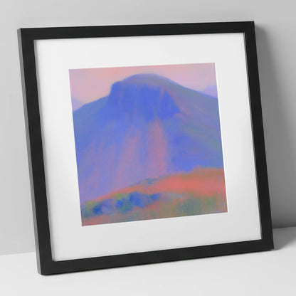 Great Gable at Twilight lake district fell art print in black frame