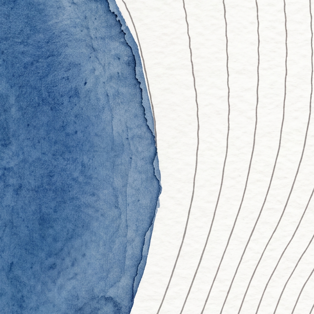 Red Tarn map poster close-up: the watercolour lake and the pen-drawn contour lines