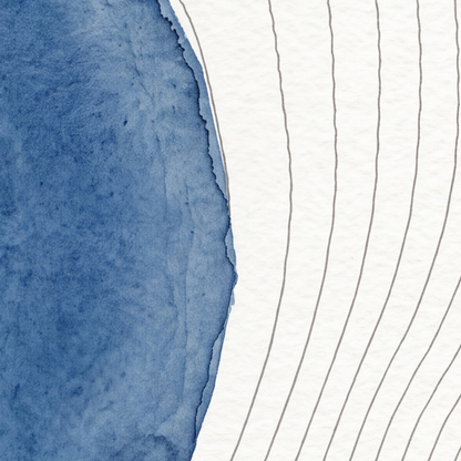 Red Tarn map poster close-up: the watercolour lake and the pen-drawn contour lines