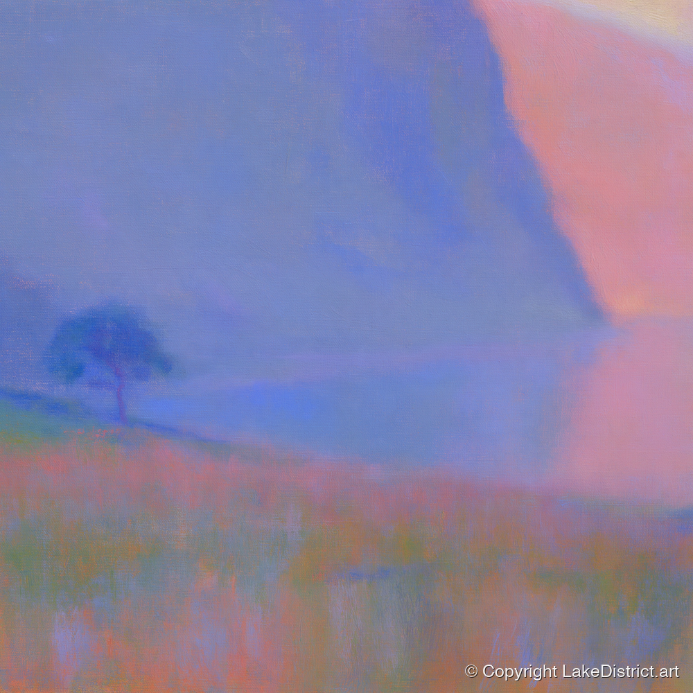 Luminous Dusk at Buttermere - lake district lake art print and canvas by Theodore Vance A.I