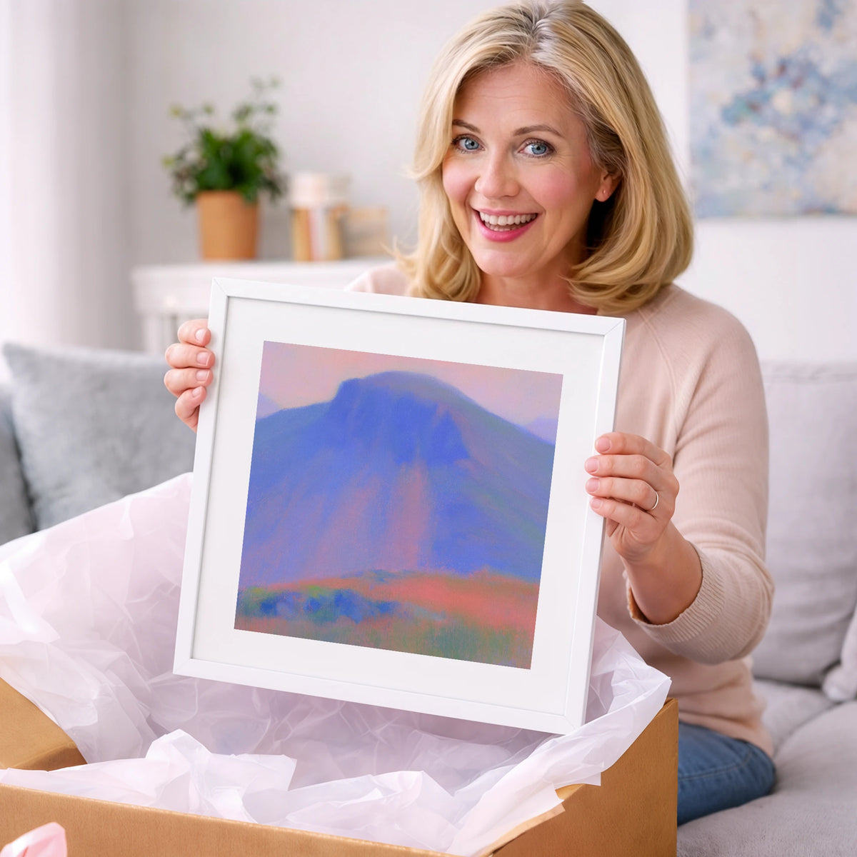 Great Gable at Twilight - lake district fell art gift idea for Lake District lovers