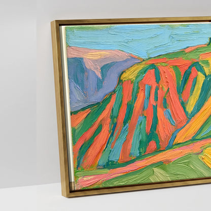 Vivid Striding Edge Helvellyn - artwork detail in an antique gold float frame