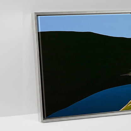 Dramatic Shadows on Striding Edge Helvellyn - artwork detail in an antique silver float frame
