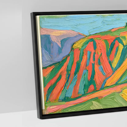 Vivid Striding Edge Helvellyn - artwork detail in a black float frame
