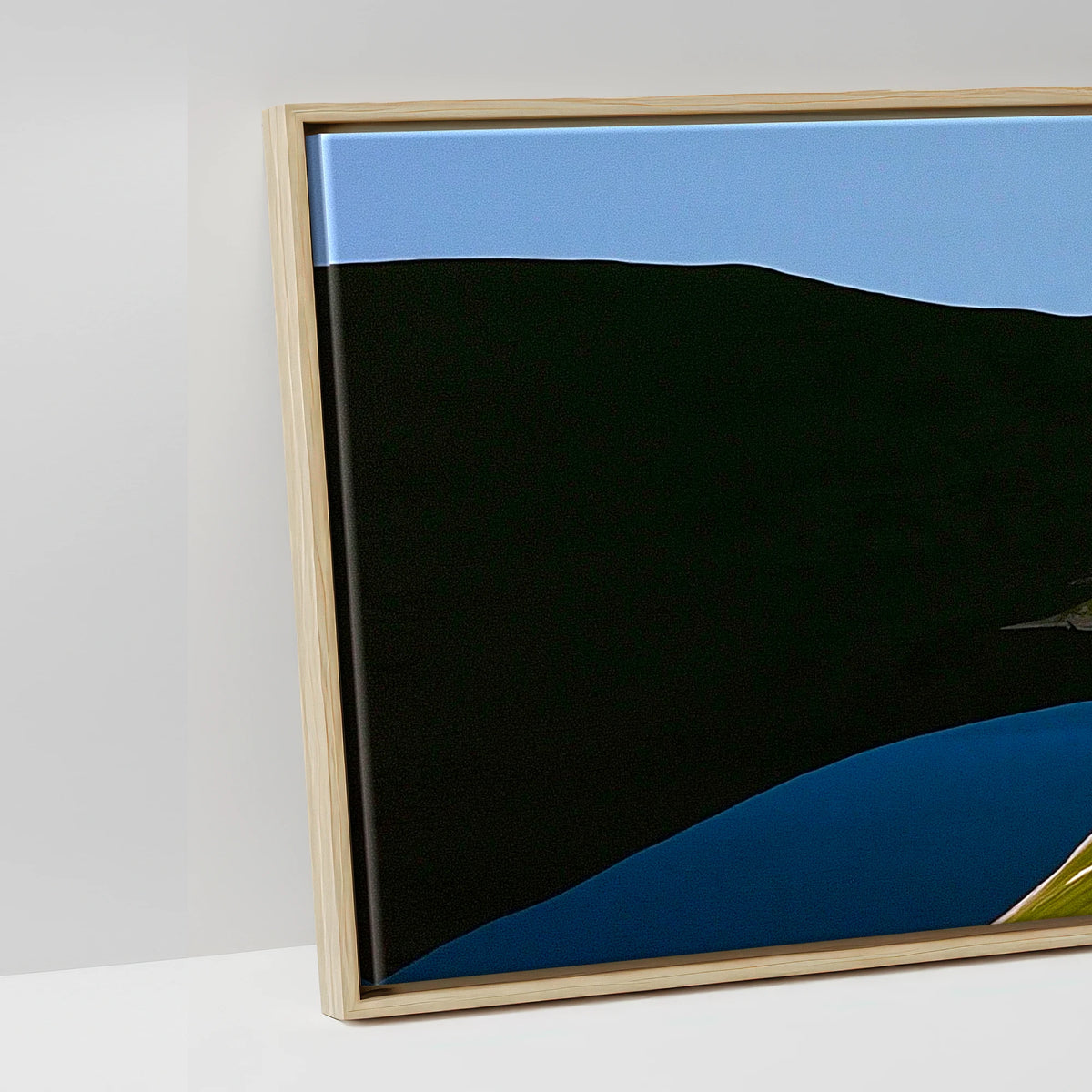 Dramatic Shadows on Striding Edge Helvellyn - artwork detail in a natural float frame