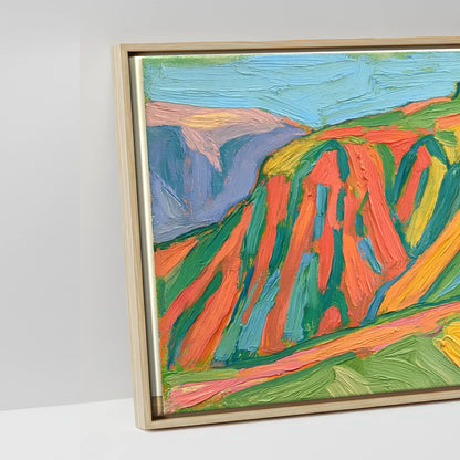 Vivid Striding Edge Helvellyn - artwork detail in a natural float frame