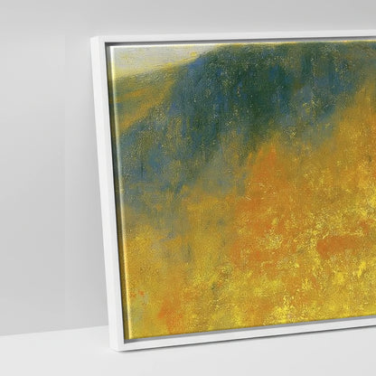 Golden Ridge Walk on Striding Edge - artwork detail in a white float frame