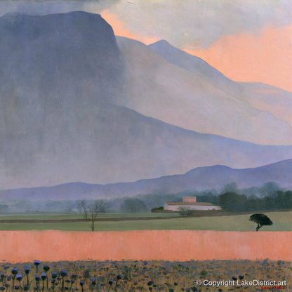 Passing Storm Over Slate Fells - lake district sky art print and canvas by Alistair Thorne A.I
