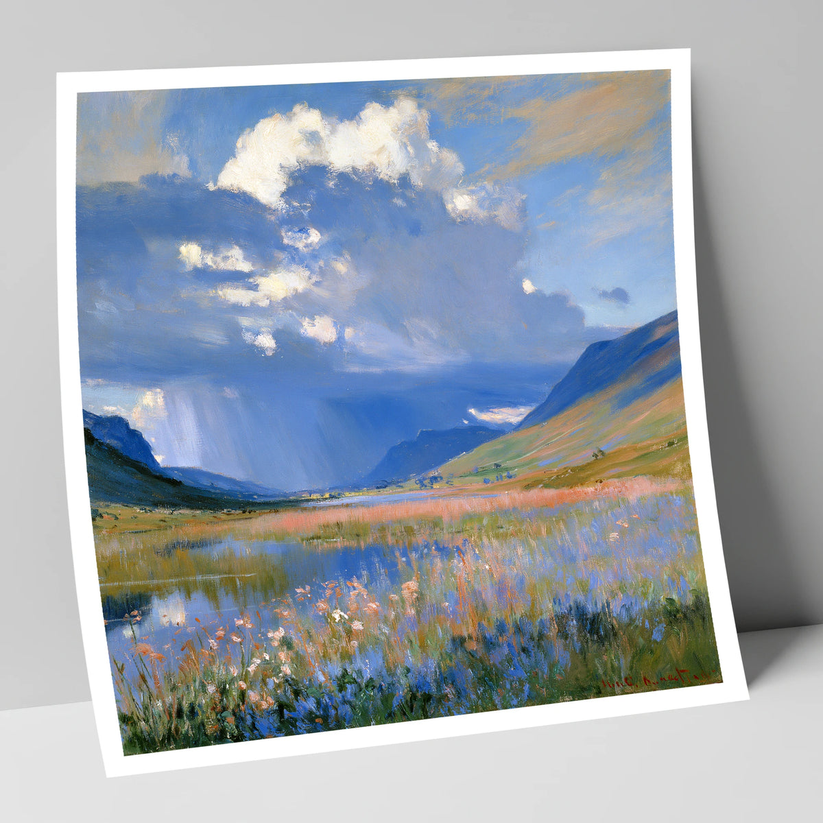 Passing Storm Over the Fells lake district sky art print