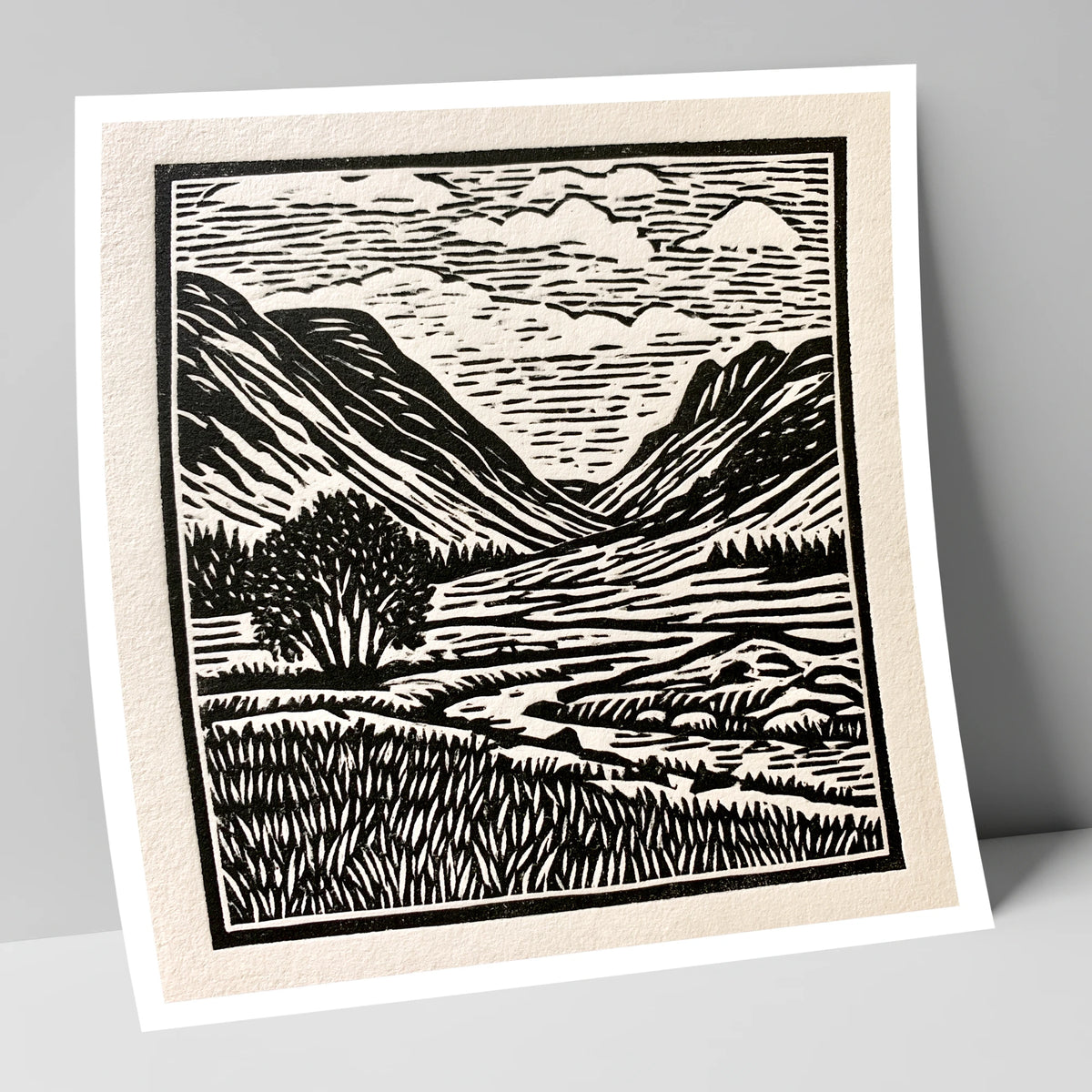 Great Langdale in Stark Contrast lake district valley art print