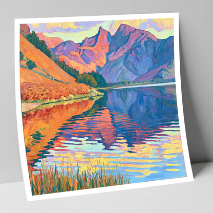 Vivid Fells of Loweswater lake district lake art print